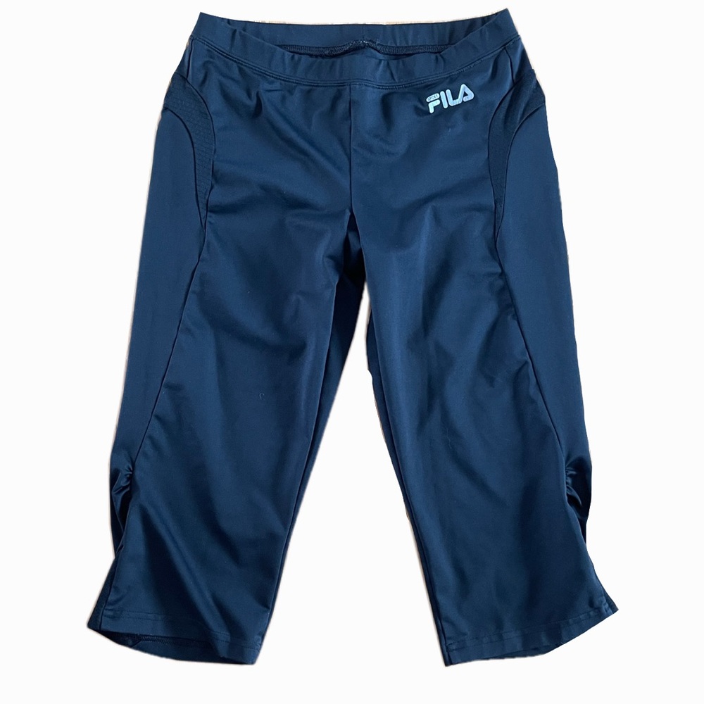 Black Fila workout pants
